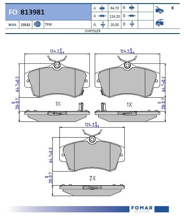Brake Pad Set, disc brake
